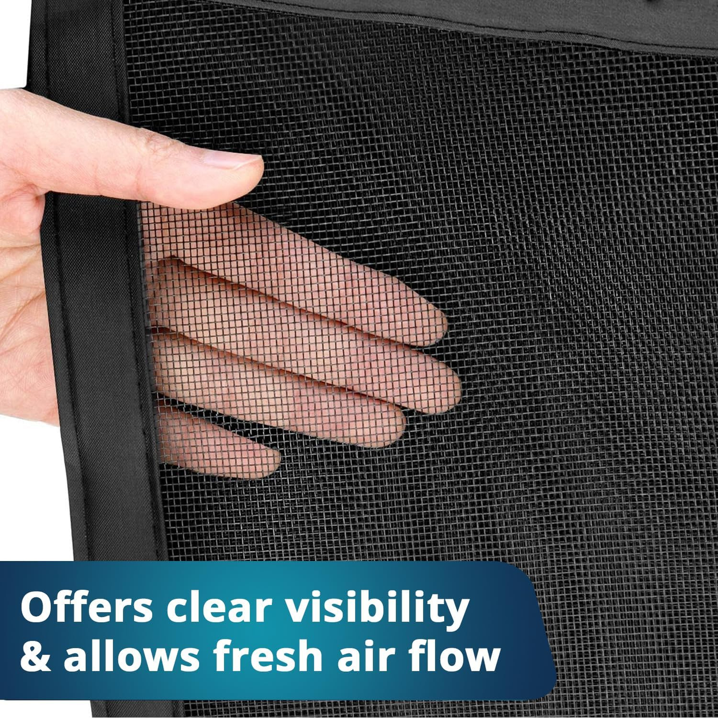 Smart Auto-Close Mosquito Net Door